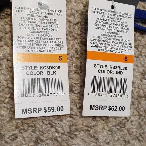 NWT Kenneth Cole sz SM two-piece swim, $121.00 - Picture 6 of 6